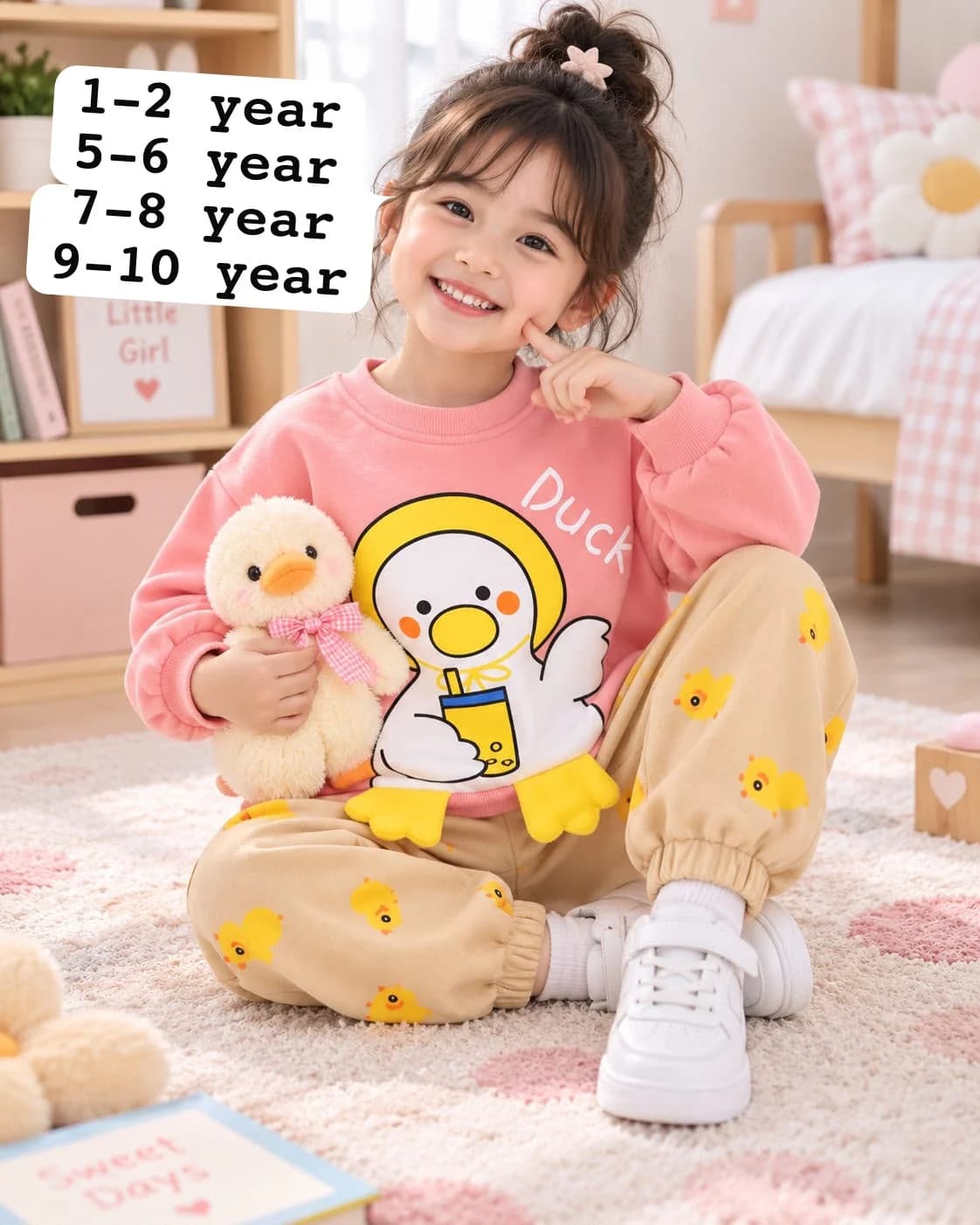 Kids Duck Graphic Summer Tee & Jogger Set