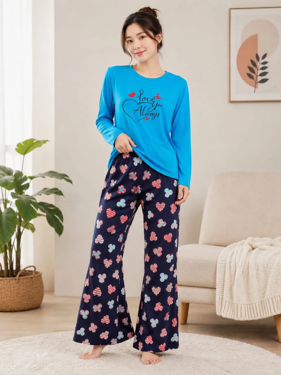 Women Floral Blossom Soft Touch Nightwear